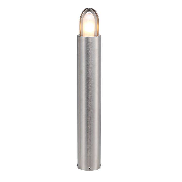 Paignton 1 Light Bollard 700mm Stainless Steel (Silver) - Comet Lighting