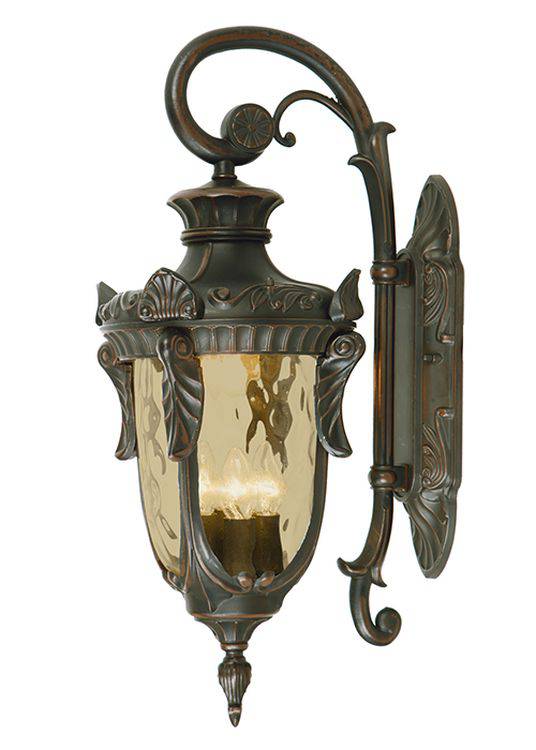 Philadelphia Outdoor Wall Down Lantern Large Bronze - Comet Lighting