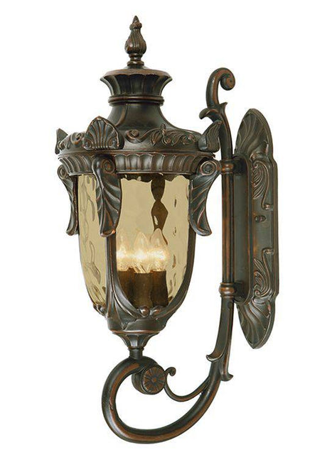 Philadelphia Outdoor Wall Up Lantern Large Bronze - Comet Lighting