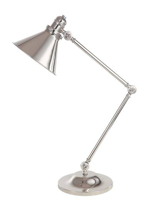 Provence 1-Light Table Lamp Polished Nickel - Comet Lighting