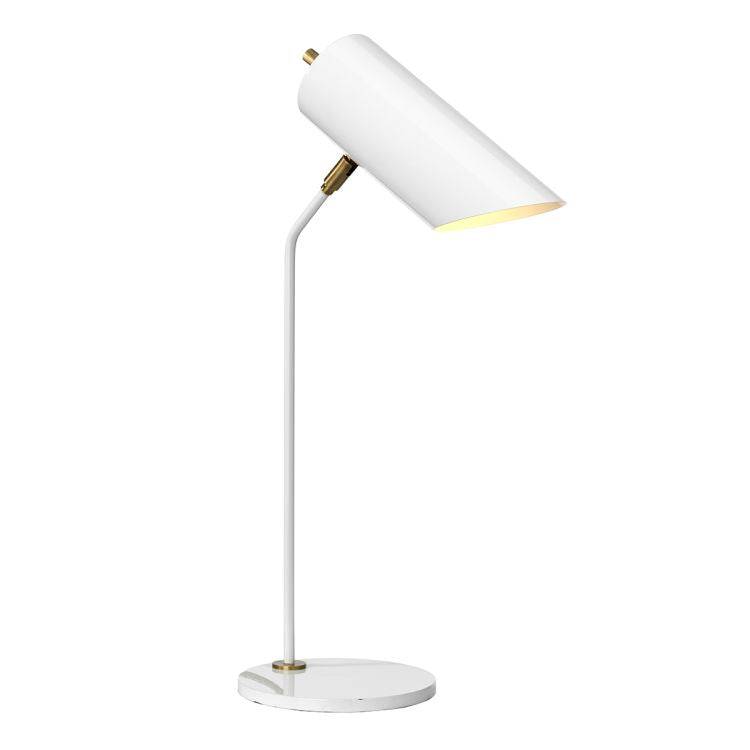 Quinto 1-Light Table Lamp - White Aged Brass - Comet Lighting