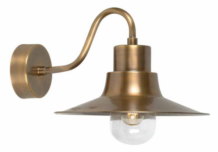 Sheldon Outdoor Wall Lantern Brass - Comet Lighting