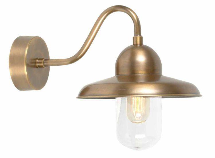 Somerton Outdoor Wall Light Brass - Comet Lighting