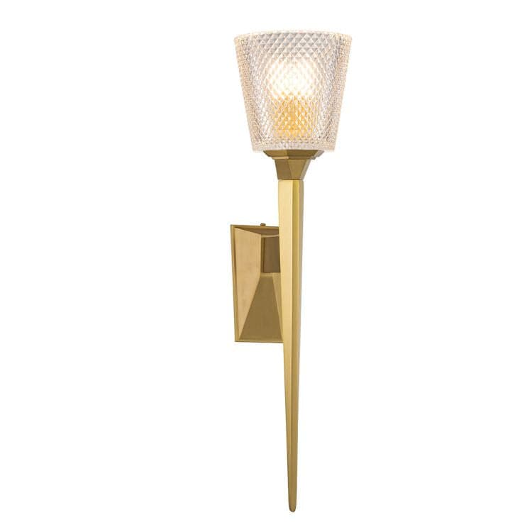 Verity 1 Light Wall Light - Brushed Brass Brushed Brass - Comet Lighting