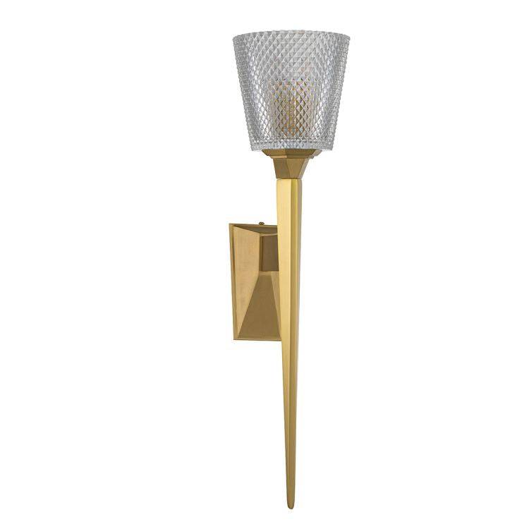 Verity 1 Light Wall Light - Brushed Brass Brushed Brass - Comet Lighting