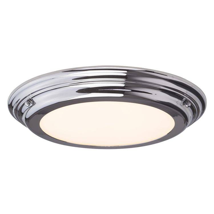 Welland Flush Ceiling Light Chrome - Comet Lighting