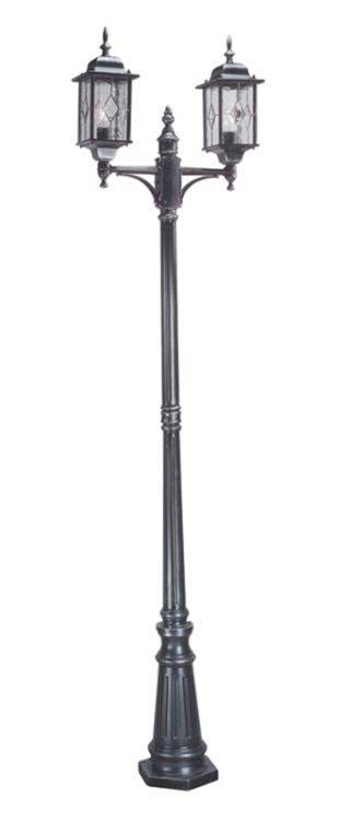 Wexford Outdoor Lamp Post Black/Silver - Comet Lighting