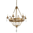 Windsor 6-Light Chandelier - Gold Patina - Comet Lighting