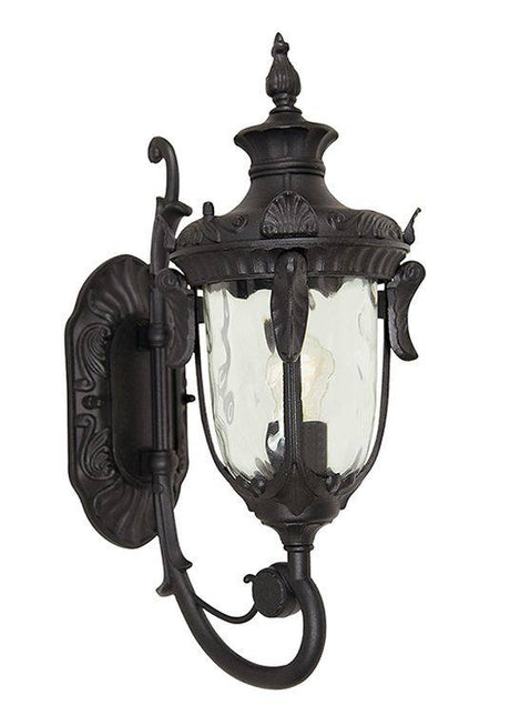 Philadelphia Outdoor Wall Up Lantern Medium Black - Comet Lighting