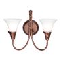 Emily 2 Light Wall Light - Copper