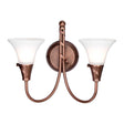 Emily 2 Light Wall Light - Copper - Comet Lighting