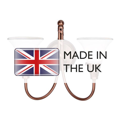 Emily 2 Light Wall Light - Copper - Comet Lighting