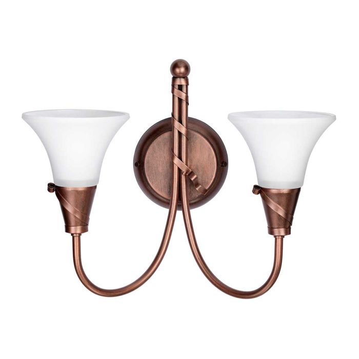 Emily 2 Light Wall Light - Copper - Comet Lighting
