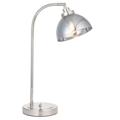 Caspa Task Table Lamp Bright Nickel