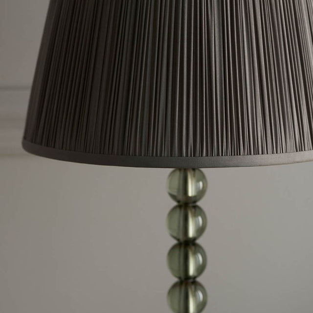 Adelie Grey/Green Table Lamp & Freya 12 inch Charcoal Shade