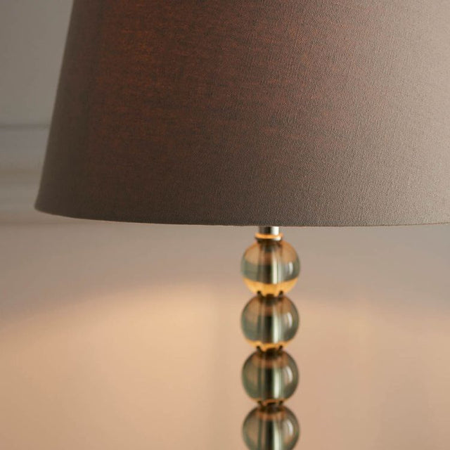 Adelie Grey/Green Table Lamp &  Cici 12 inch Grey Shade