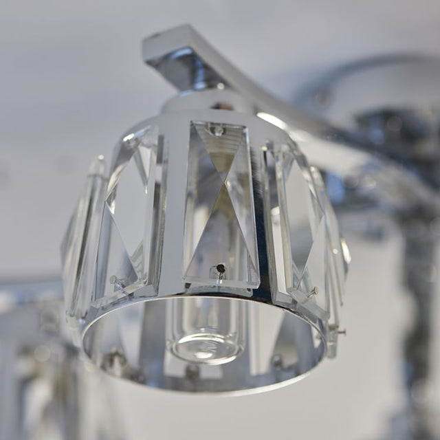 Ria 5Lt Semi-Flush Ceiling Light Chrome