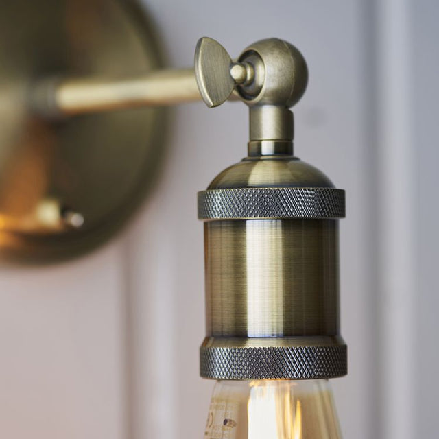 Hal Wall Light Antique Brass
