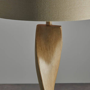Abia Floor Lamp Oak Effect - Comet Lighting