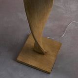 Abia Floor Lamp Oak Effect - Comet Lighting