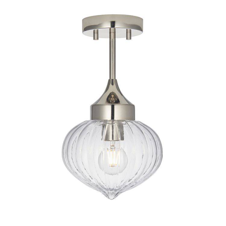 Addington Semi-Flush Ceiling Light Chrome Plated - Comet Lighting