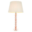 Adelie Blush Table Lamp & Cici 12 inch Ivory Shade - Comet Lighting