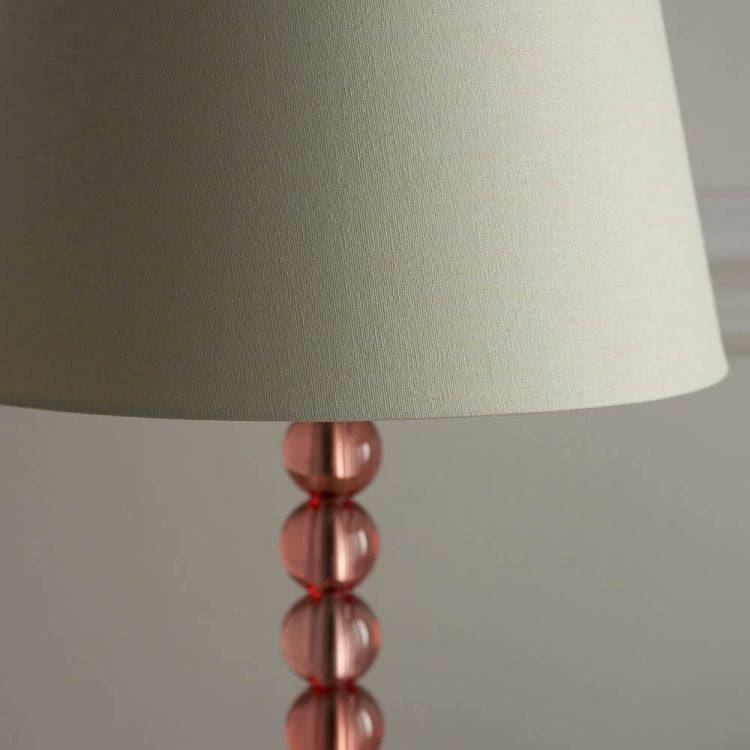 Adelie Blush Table Lamp & Cici 12 inch Ivory Shade - Comet Lighting