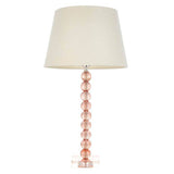 Adelie Blush Table Lamp & Cici 12 inch Ivory Shade - Comet Lighting