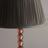 Adelie Blush Table Lamp & Freya 12 inch Charcoal Shade - Comet Lighting