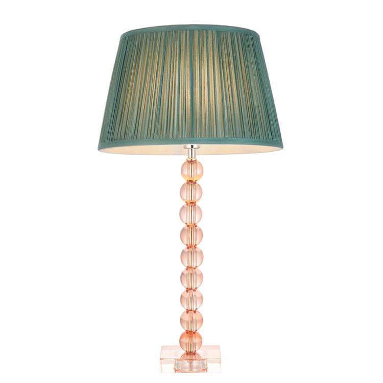 Adelie Blush Table Lamp & Freya 12 inch Fir Shade - Comet Lighting