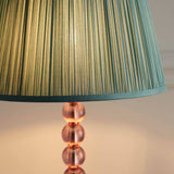 Adelie Blush Table Lamp & Freya 12 inch Fir Shade - Comet Lighting