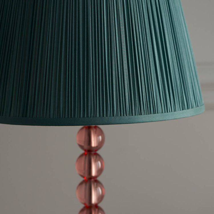 Adelie Blush Table Lamp & Freya 12 inch Fir Shade - Comet Lighting