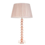 Adelie Blush Table Lamp & Freya 12 inch Pink Shade - Comet Lighting