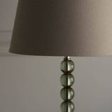 Adelie Grey/Green Table Lamp & Cici 12 inch Grey Shade - Comet Lighting