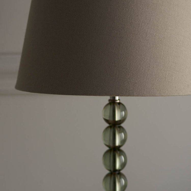 Adelie Grey/Green Table Lamp & Cici 12 inch Grey Shade - Comet Lighting