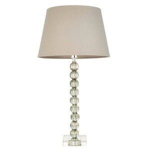 Adelie Grey/Green Table Lamp & Cici 12 inch Grey Shade - Comet Lighting