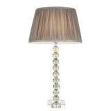 Adelie Grey/Green Table Lamp & Freya 12 inch Charcoal Shade - Comet Lighting