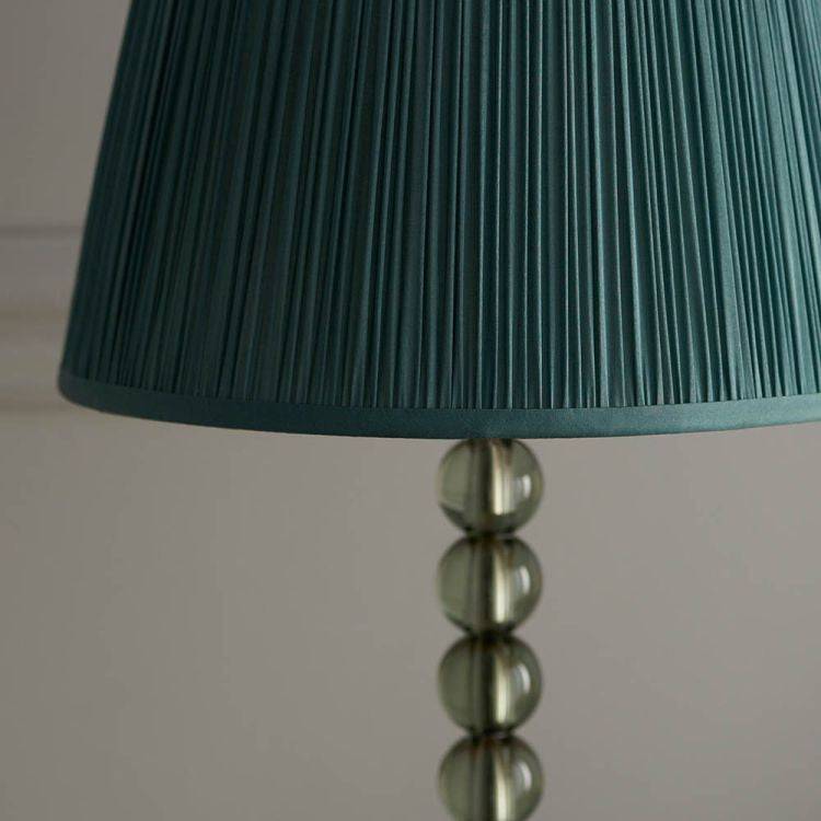 Adelie Grey/Green Table Lamp & Freya 12 inch Fir Shade - Comet Lighting