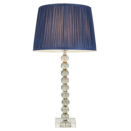 Adelie Grey/Green Table Lamp & Wentworth 12 inch Blue Shade - Comet Lighting