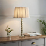 Adelie Table Lamp Base Only Grey/Green Tinted - Comet Lighting