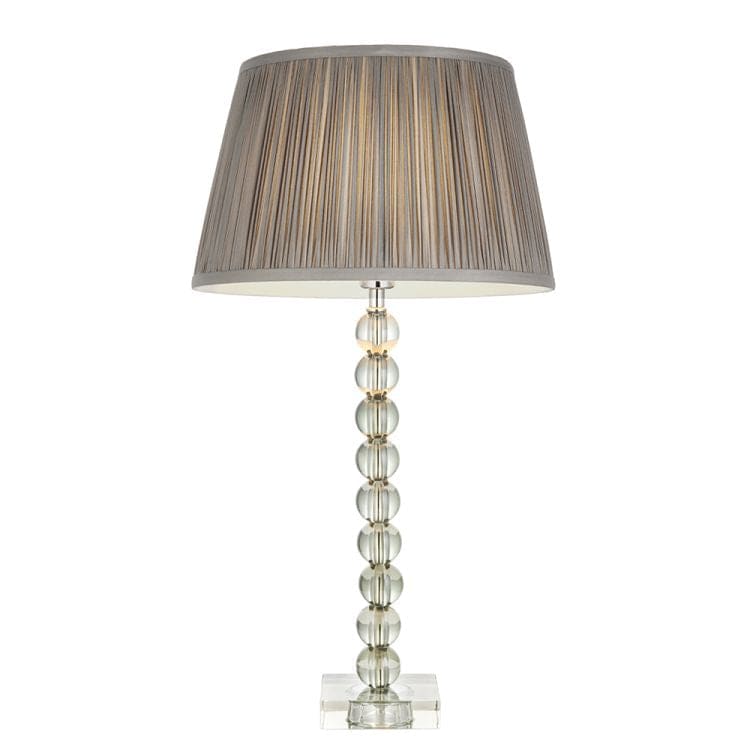 Adelie Table Lamp Base Only Grey/Green Tinted - Comet Lighting