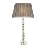 Adelie Table Lamp Base Only Grey/Green Tinted - Comet Lighting