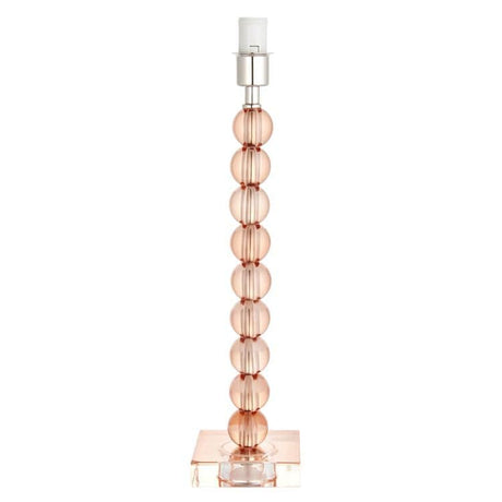 Adelie Table Lamp Base Only Soft Blush Tinted - Comet Lighting