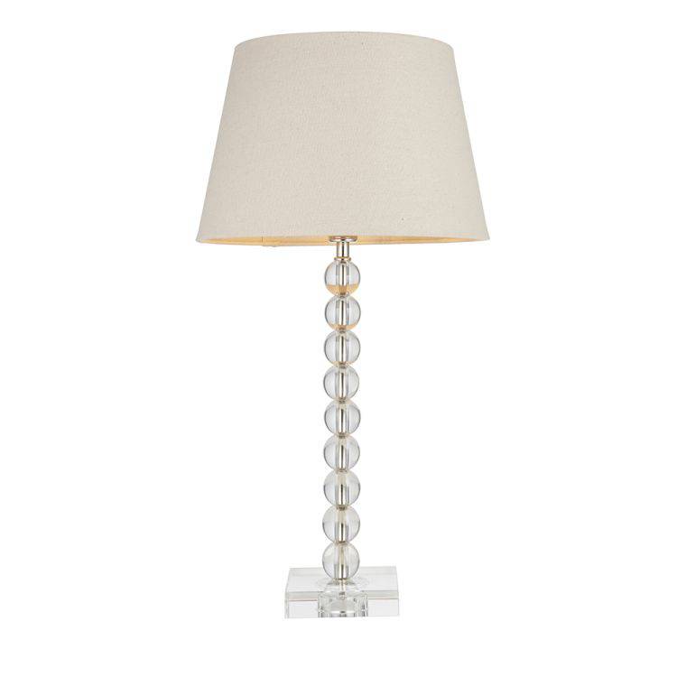 Adelie Table Lamp & Cici 12 inch Grey Shade - Comet Lighting