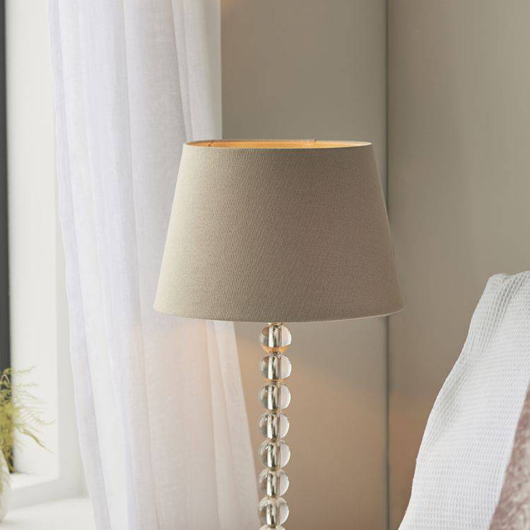 Adelie Table Lamp & Cici 12 inch Grey Shade - Comet Lighting