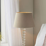 Adelie Table Lamp & Cici 12 inch Grey Shade - Comet Lighting