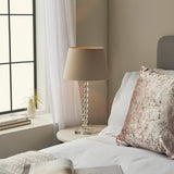 Adelie Table Lamp & Cici 12 inch Grey Shade - Comet Lighting