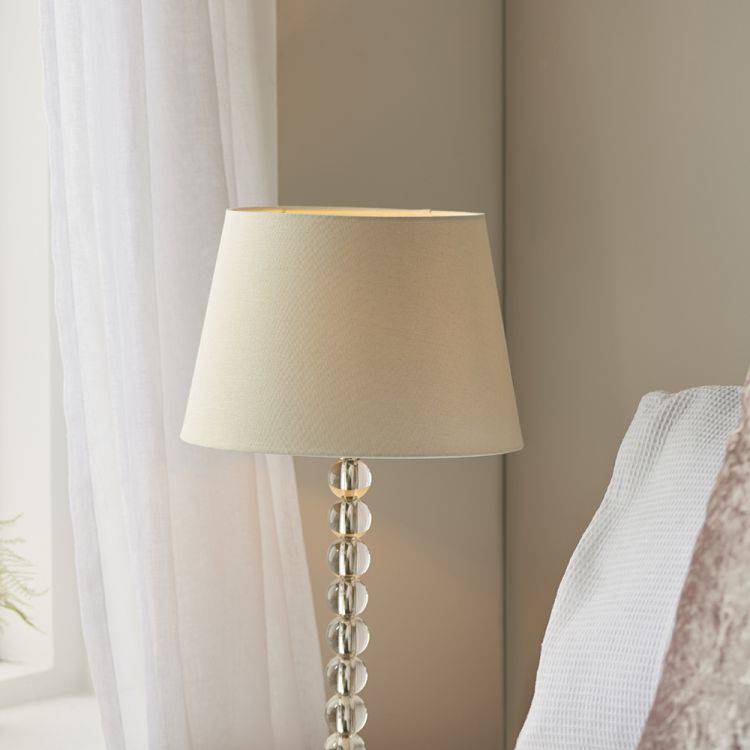 Adelie Table Lamp & Cici 12 inch Ivory Shade - Comet Lighting