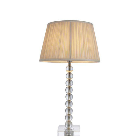 Adelie Table Lamp & Freya 12 inch Oyster Shade - Comet Lighting