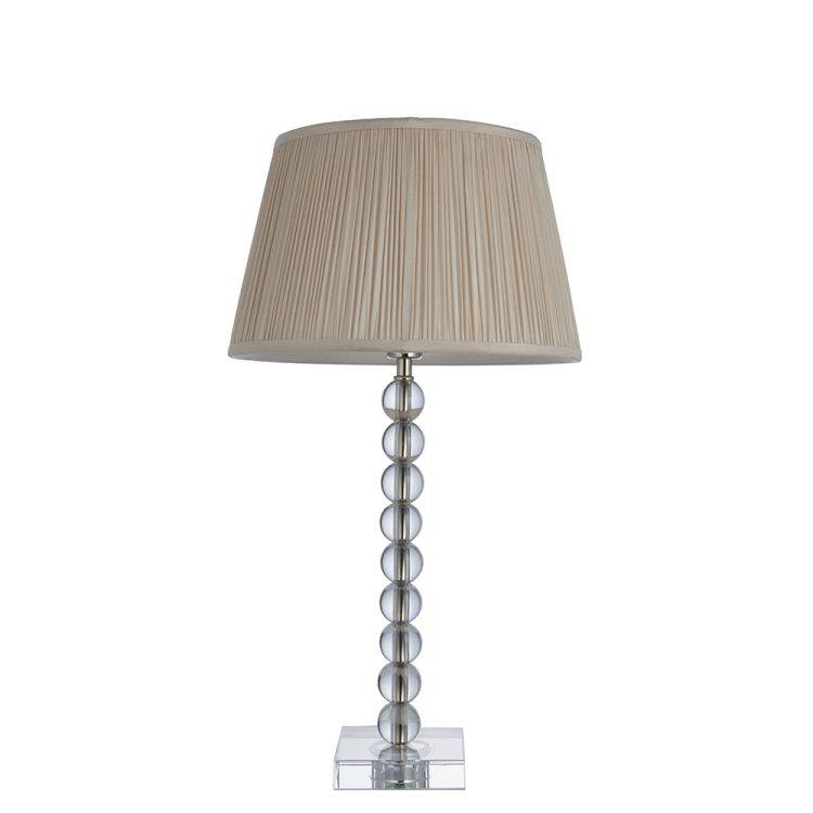 Adelie Table Lamp & Freya 12 inch Oyster Shade - Comet Lighting